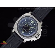 PAM212 J Black Dial on Black Rubber Strap A7750