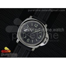 PAM111 P V4 Noob 1:1 Best Edition on Black Rubber Strap A6497 with Y-Incabloc