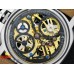 Luminer 47mm SS Skeleton Black Skull Dial on Deep Brown ASSO Strap A6497