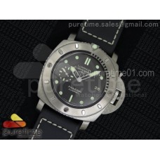 PAM364 P Titanium V6F 1:1 Best Edition on Black Kevlar Diving Strap P9000