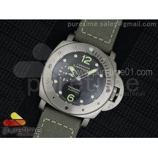 PAM571 P Titanium V6F Best Edition on Gray Kevlar Diving Strap P9000