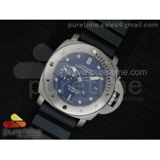 PAM371 N Titanium ZF 1:1 Best Edition on Black Rubber Strap ZP9001