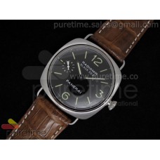 Radiomir Black Seal SS Black Dial on Brown Croco Leather Strap A6497