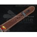 PAM448 O ZF 1:1 Best Edition on Thick Brown Leather Strap P.3000 Super Clone V2