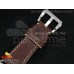 PAM448 O SF California Dial on Thick Deep Brown Leather Strap P.3000 Super Clone