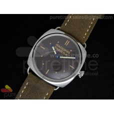 PAM449 SS Brown Dial on Brown Leather Strap A6497